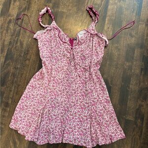 Zara floral mini dress